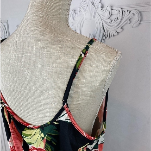 Hawaiin Vibes Tropical Floral Print Sleeveless Cami Maxi Dress - Picture 11 of 14